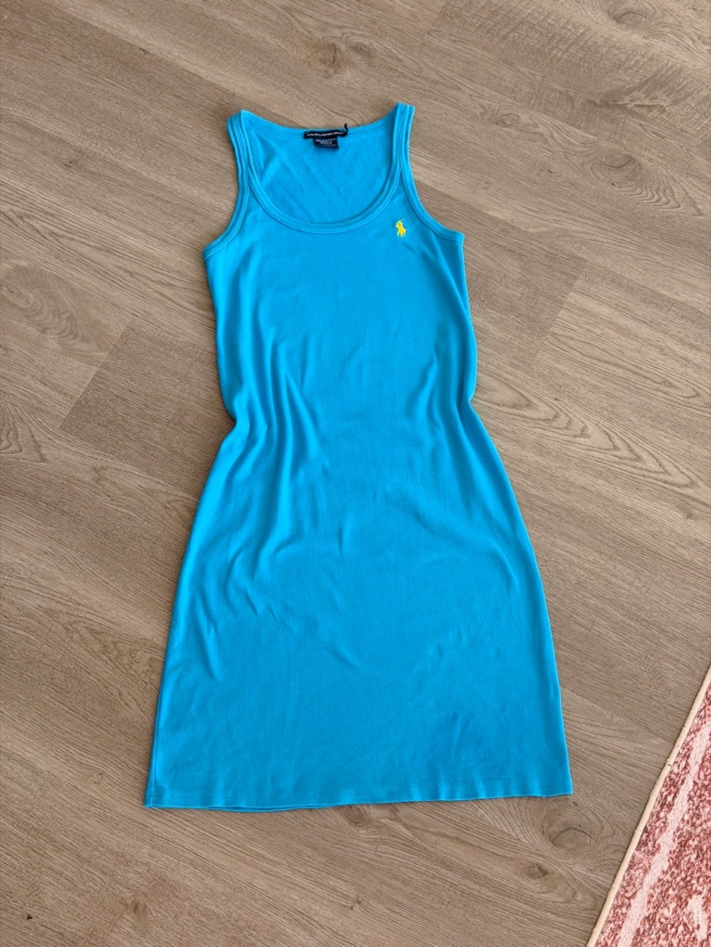 Bright Turquoise Tank Mini Dress
